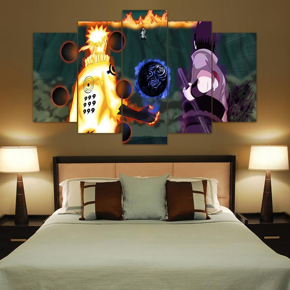 Naruto: "the Final Showdown" Anime Canvas Wall Art