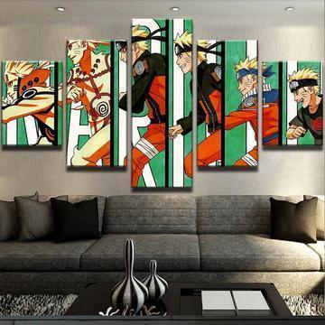 Naruto: Transformations Of Naruto Anime Canvas Wall Art