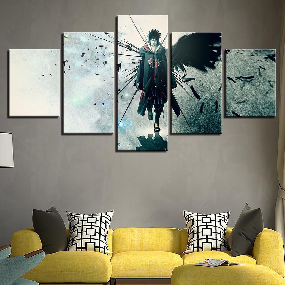 Naruto: Uchiha Sasuke Anime Canvas Wall Art