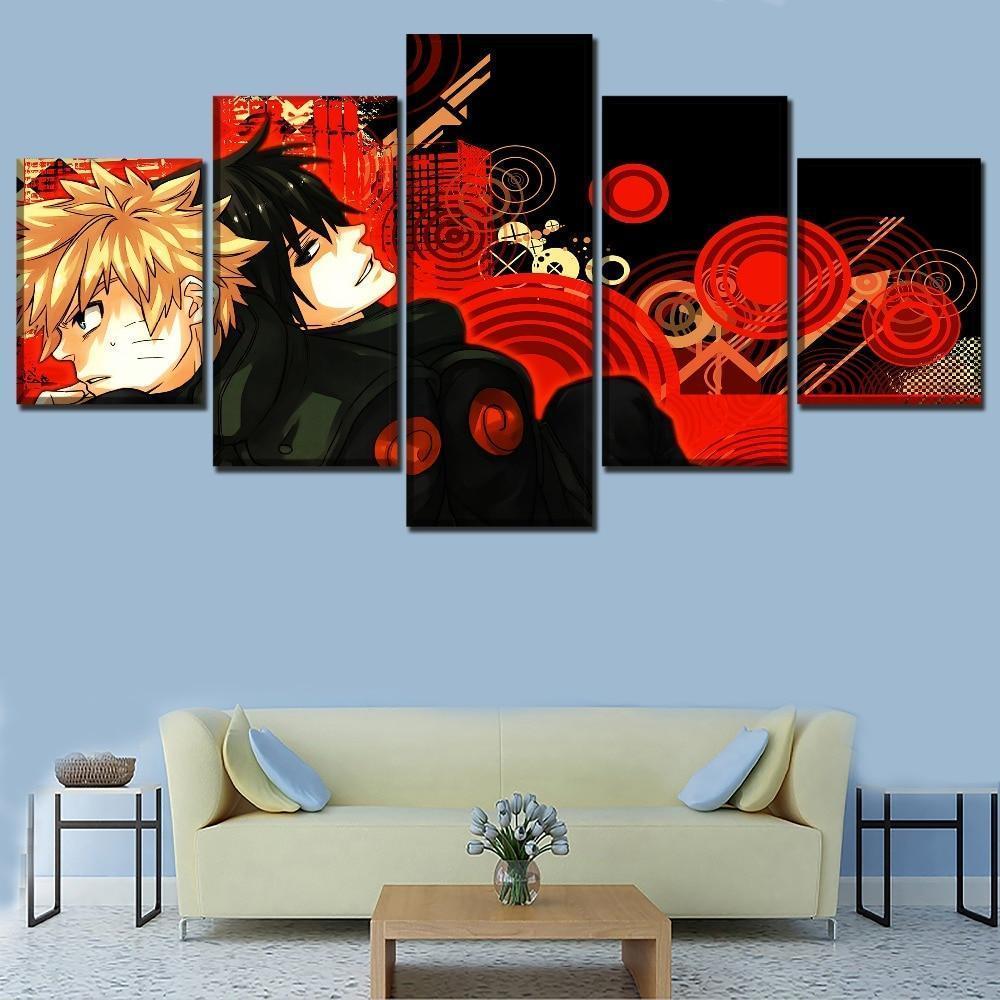 Naruto Uzumaki And Sasuke Uchiha Picture  Anime Canvas Wall Art