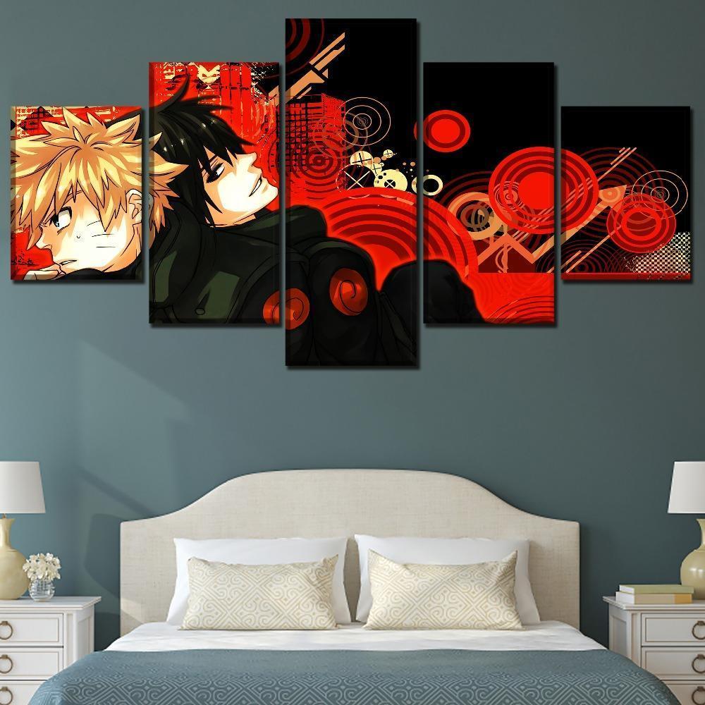 Naruto Uzumaki And Sasuke Uchiha Picture  Anime Canvas Wall Art
