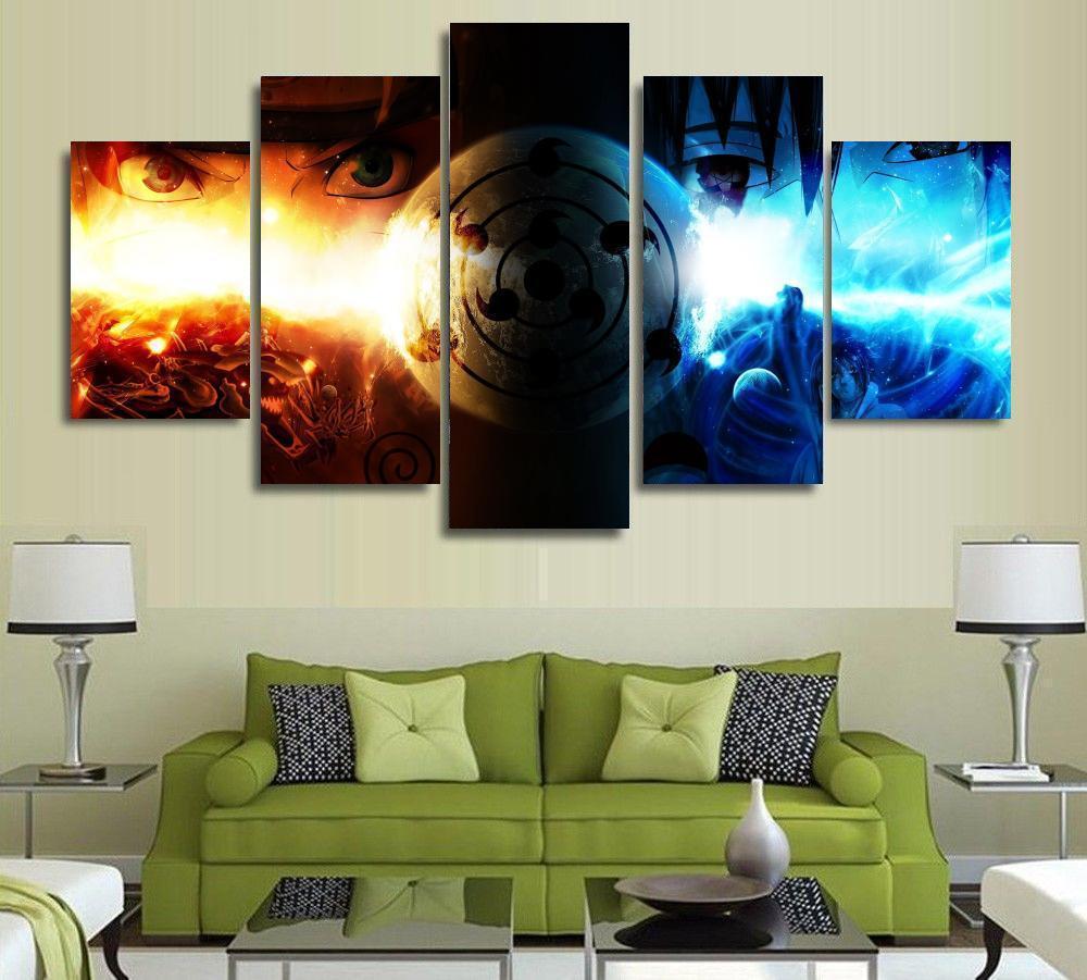 Naruto Uzumaki Ninja Sword 3 Anime Canvas Wall Art