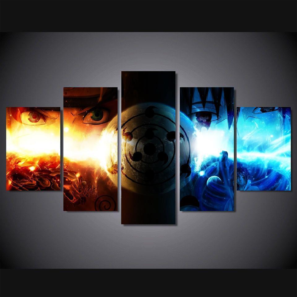 Naruto Uzumaki Ninja Sword 3 Anime Canvas Wall Art
