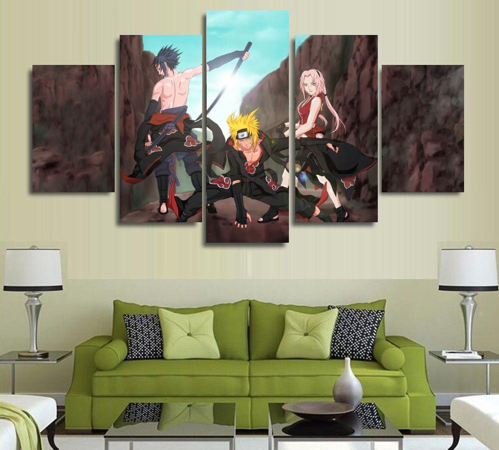 Naruto Uzumaki Sakura Haruno Anime Canvas Wall Art