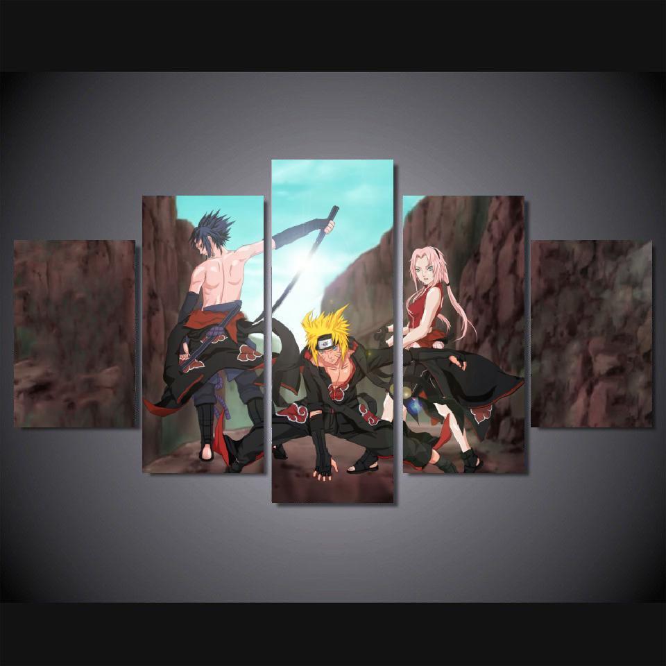 Naruto Uzumaki Sakura Haruno Anime Canvas Wall Art