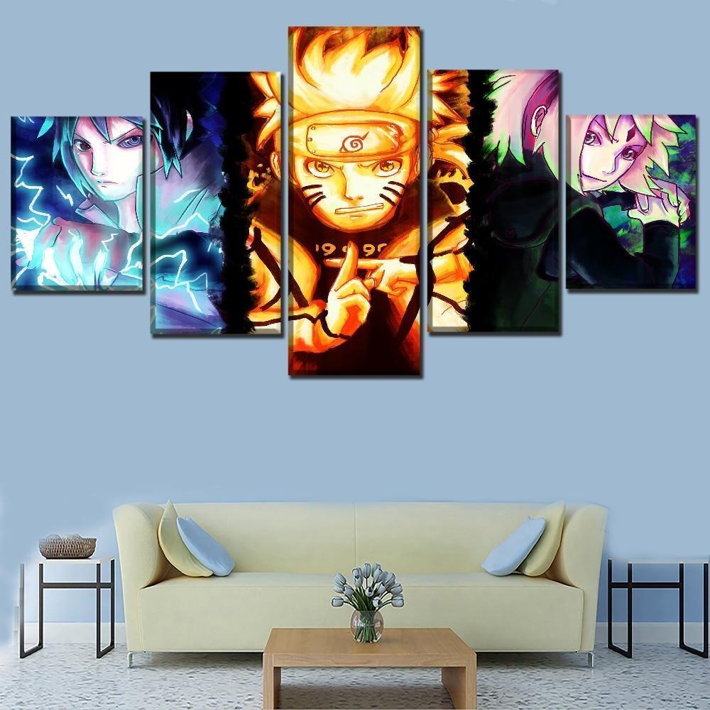 Naruto Uzumaki Sakura Haruno Sasuke Uchiha  Anime Canvas Wall Art
