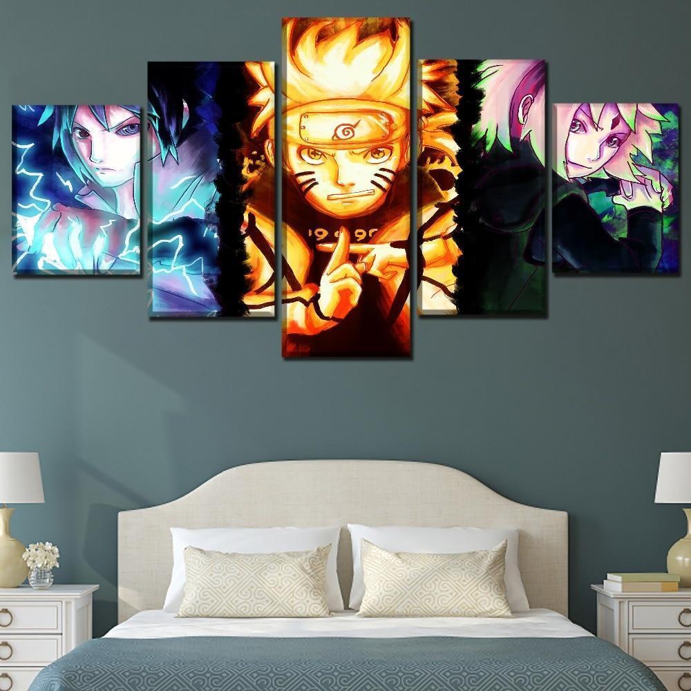 Naruto Uzumaki Sakura Haruno Sasuke Uchiha  Anime Canvas Wall Art