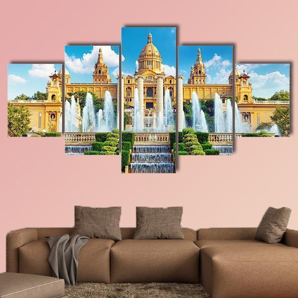 National Museum In Barcelona Nature Canvas Wall Art