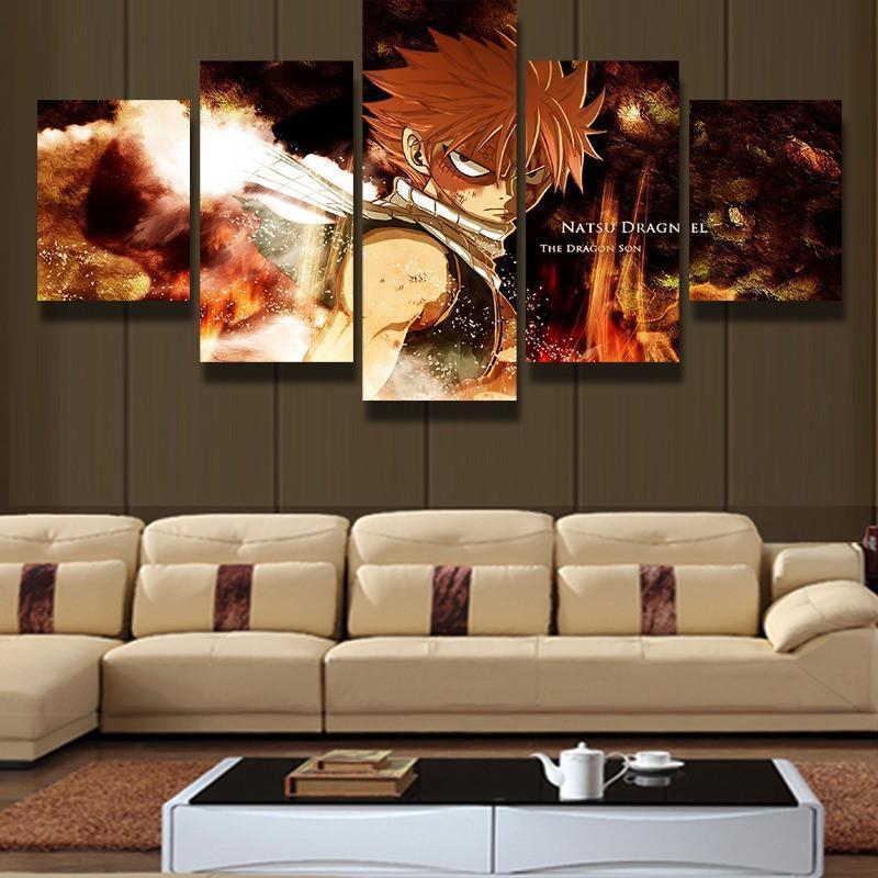 Natsu Anime Canvas Wall Art