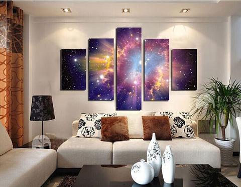 Nebula Cloud Space Canvas Wall Art
