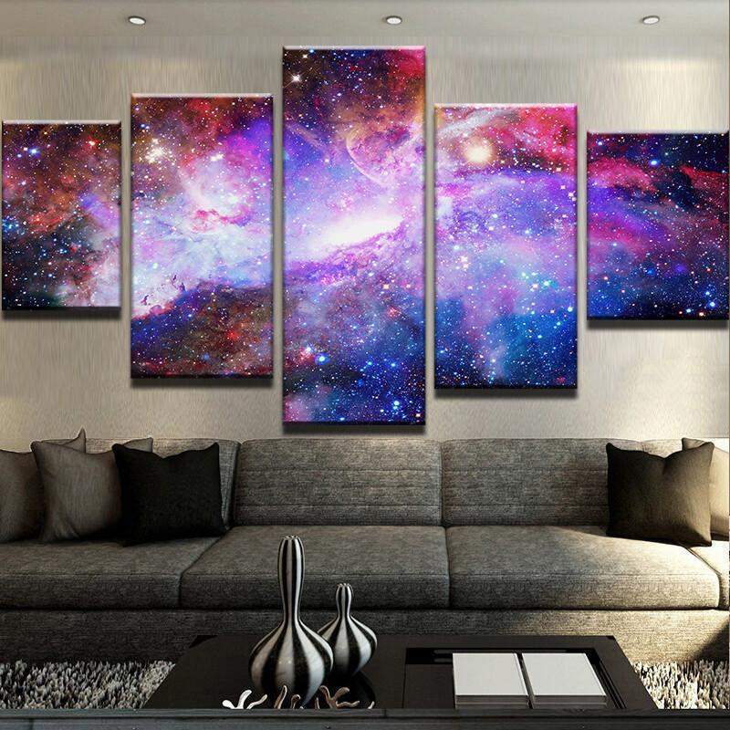 Nebula Galaxy Space Canvas Wall Art