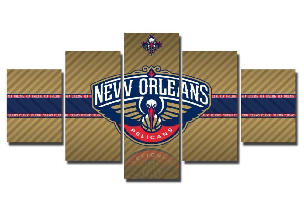 New Orleans Pelicans  Basketball Canvas Wall Art