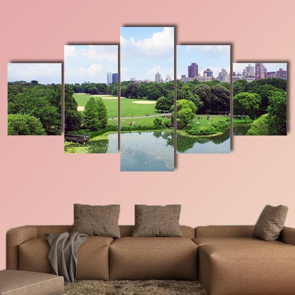 New York Central Park View From Belveder Nature Canvas Wall Art