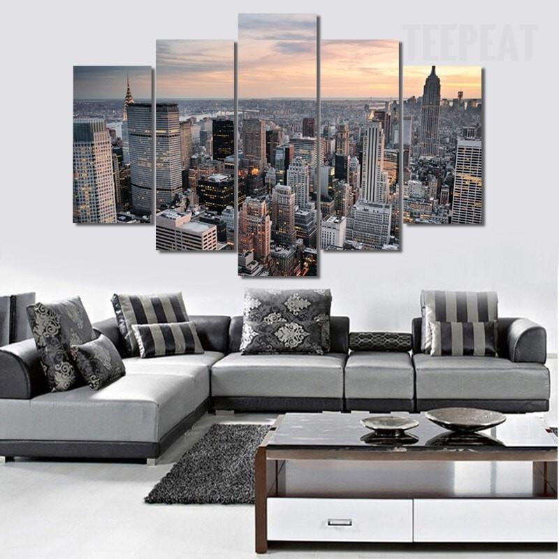 New York City Landscape View Nature Canvas Wall Art
