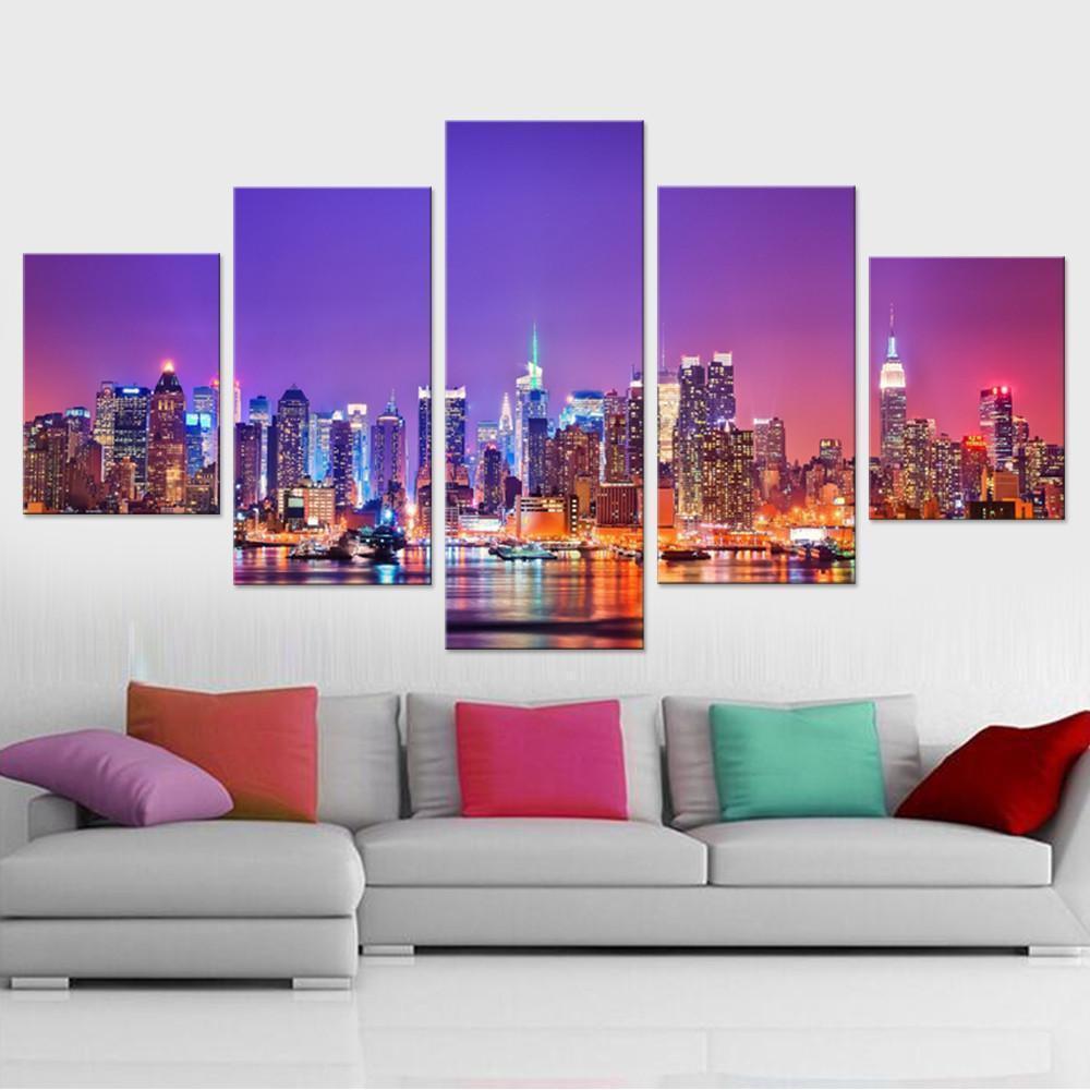 New York City View Nature Canvas Wall Art