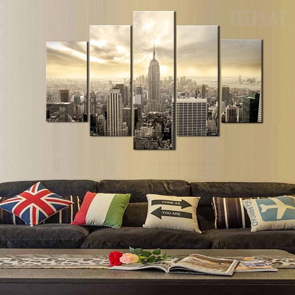 New York Empire State Building Nature Canvas Wall Art