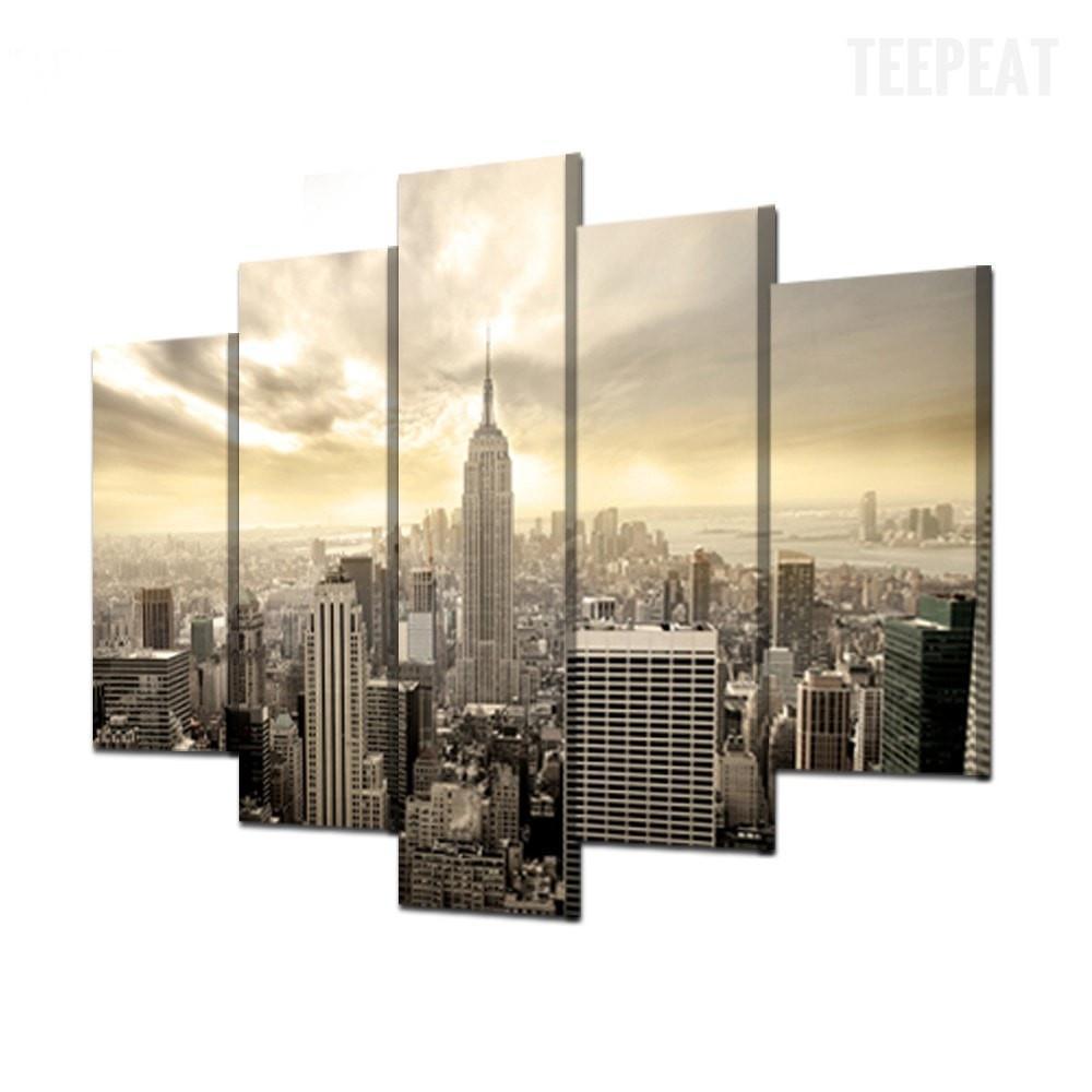 New York Empire State Building Nature Canvas Wall Art