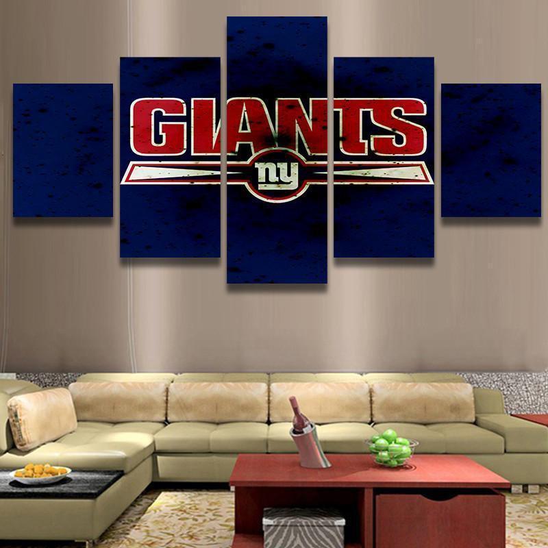 New York Giants Team Logo  Football Canvas Wall Art
