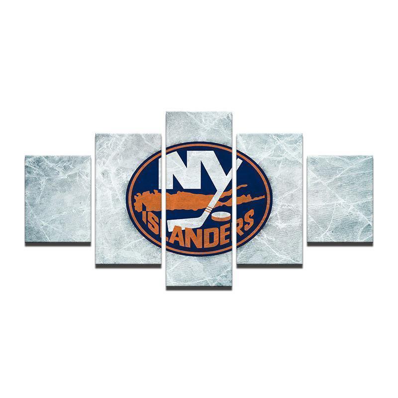 New York Islanders Logo   Ice Hockey Canvas Wall Art
