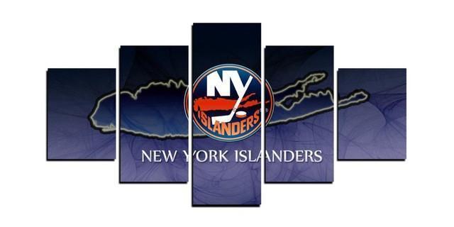 New York Islanders Logo 1   Ice Hockey Canvas Wall Art