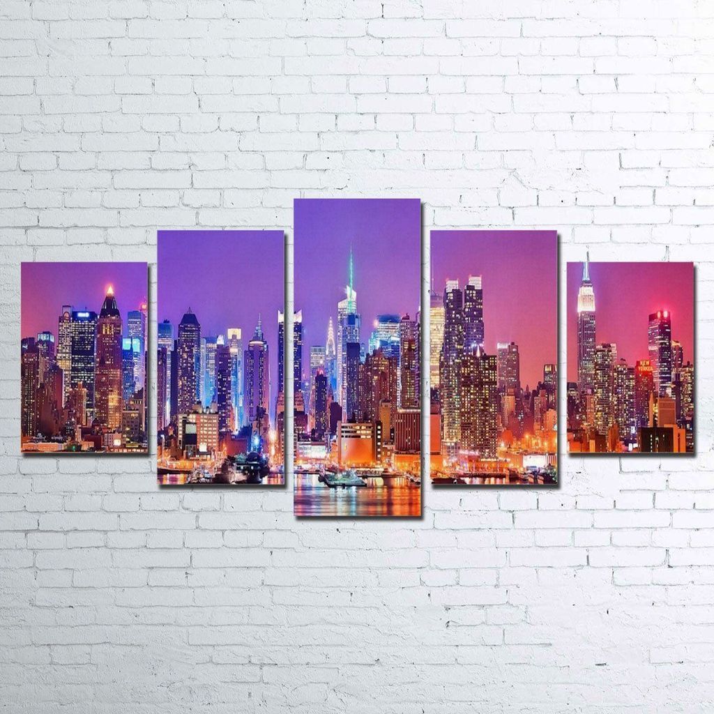 New York Skyline Landscape Canvas Wall Art