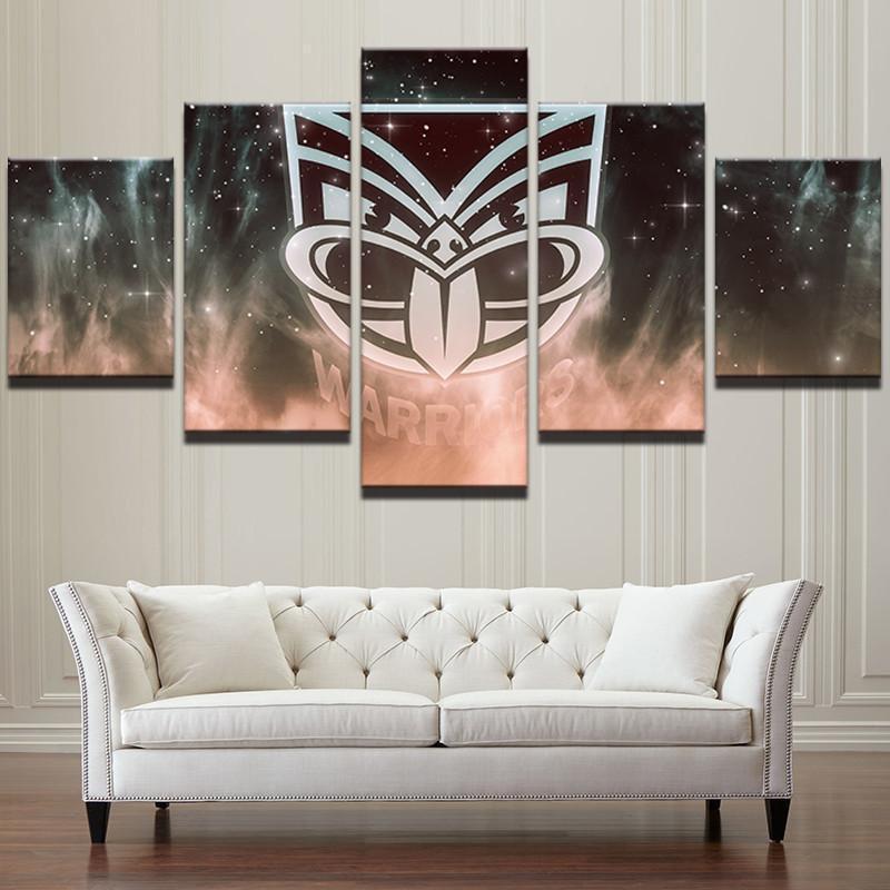 New Zealand Warriors NRL Football Canvas Wall Art