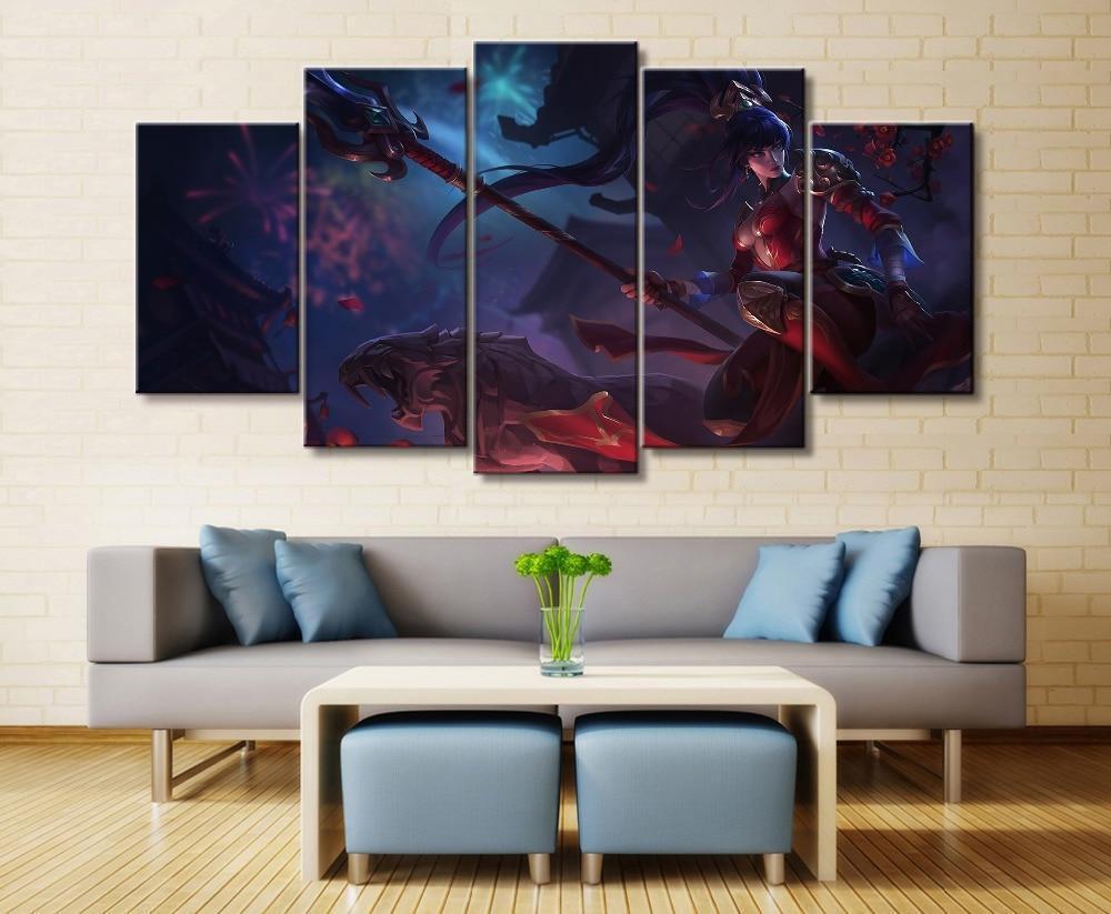 LOL League Of Legends Nidalee 4 Gaming Canvas Wall Art