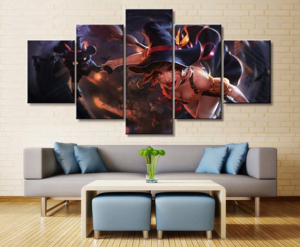 LOL League Of Legends Nidalee Gaming Canvas Wall Art