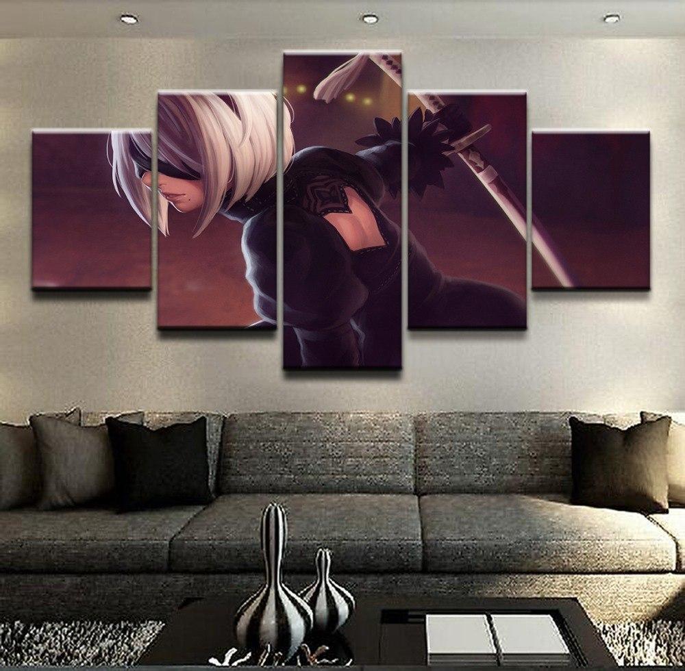 NieR Automata YoRHa 2B Poster 3 Gaming Canvas Wall Art