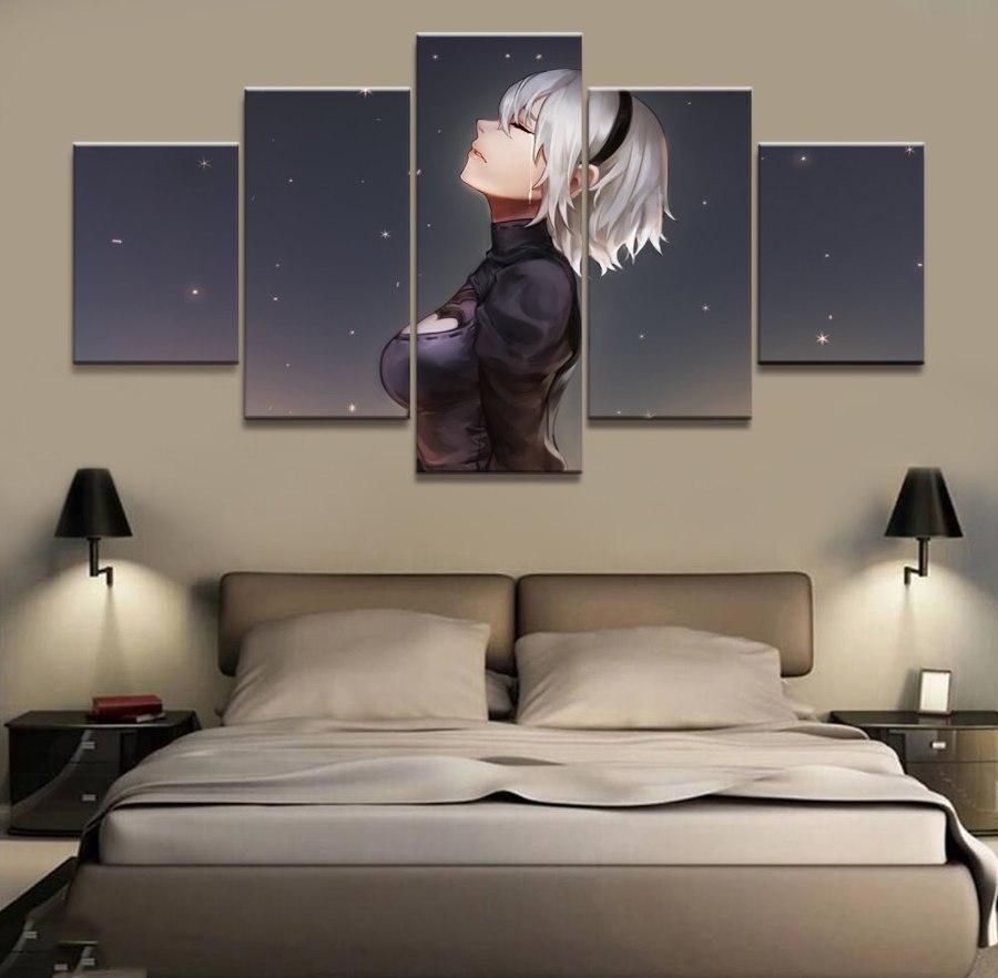 NieR Automata YoRHa 2A Poster Gaming Canvas Wall Art