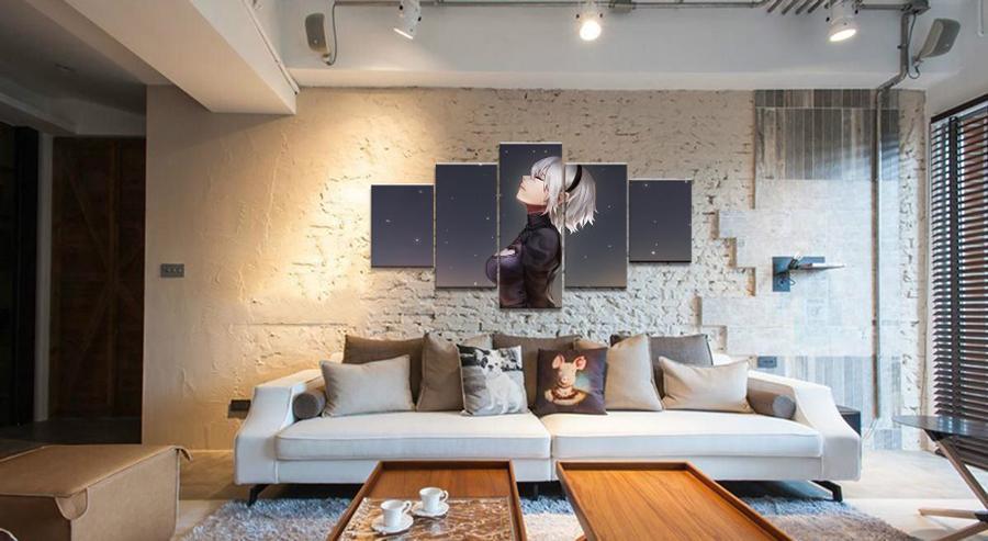 NieR Automata YoRHa 2A Poster Gaming Canvas Wall Art