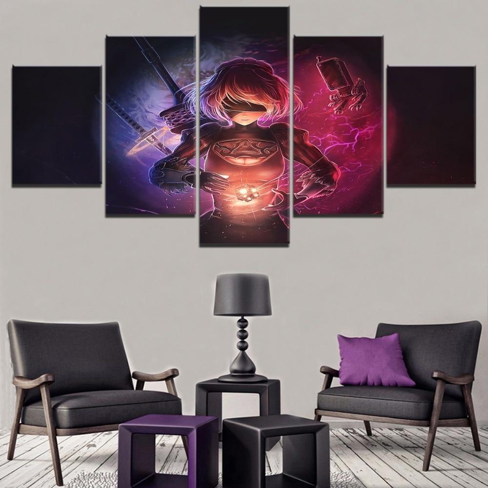 NieR Automata Magical Scene Gaming Canvas Wall Art