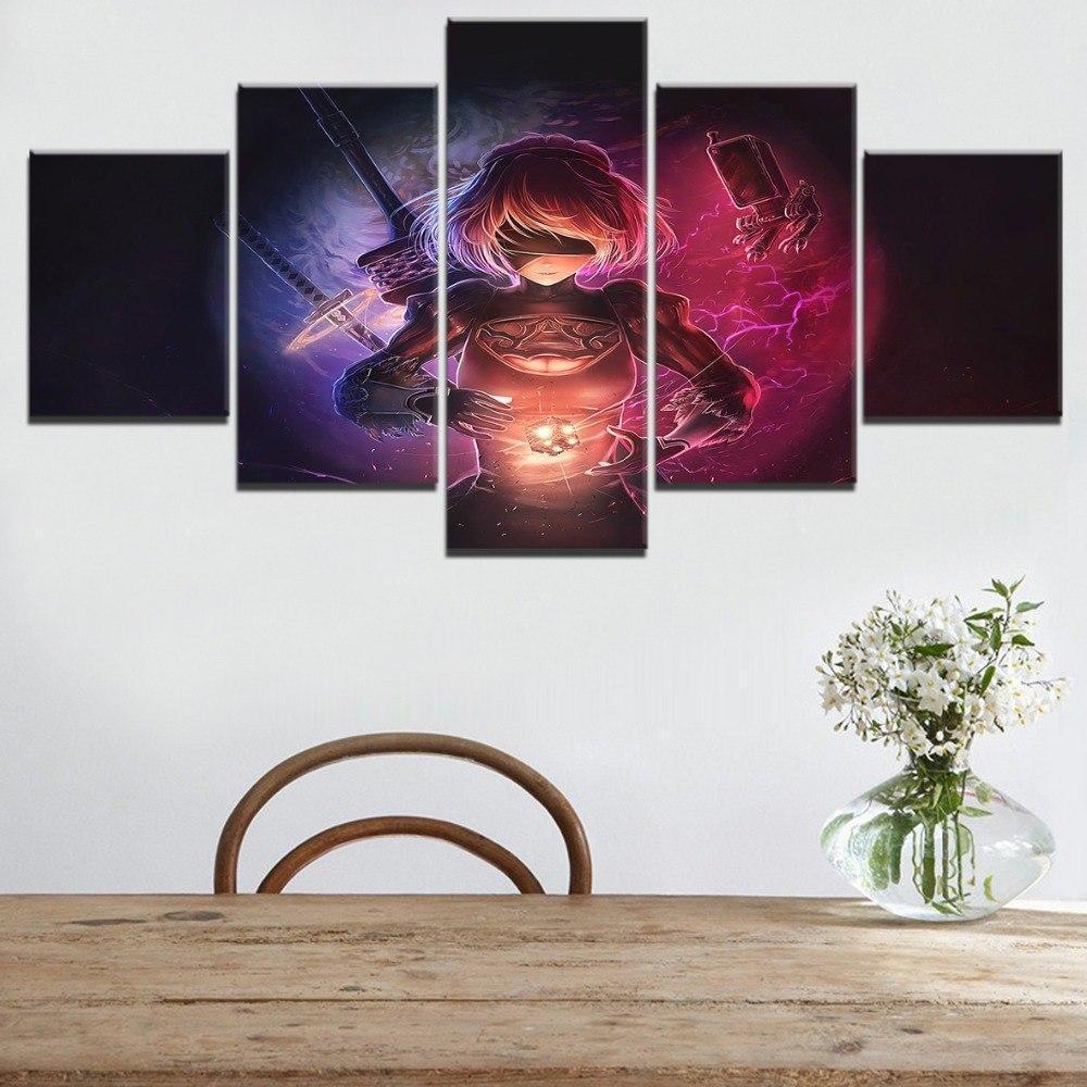NieR Automata Magical Scene Gaming Canvas Wall Art