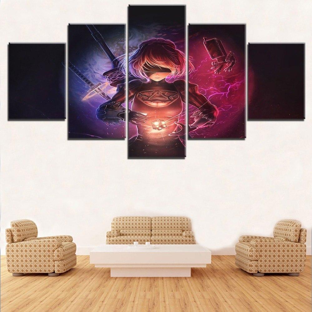 NieR Automata Magical Scene Gaming Canvas Wall Art