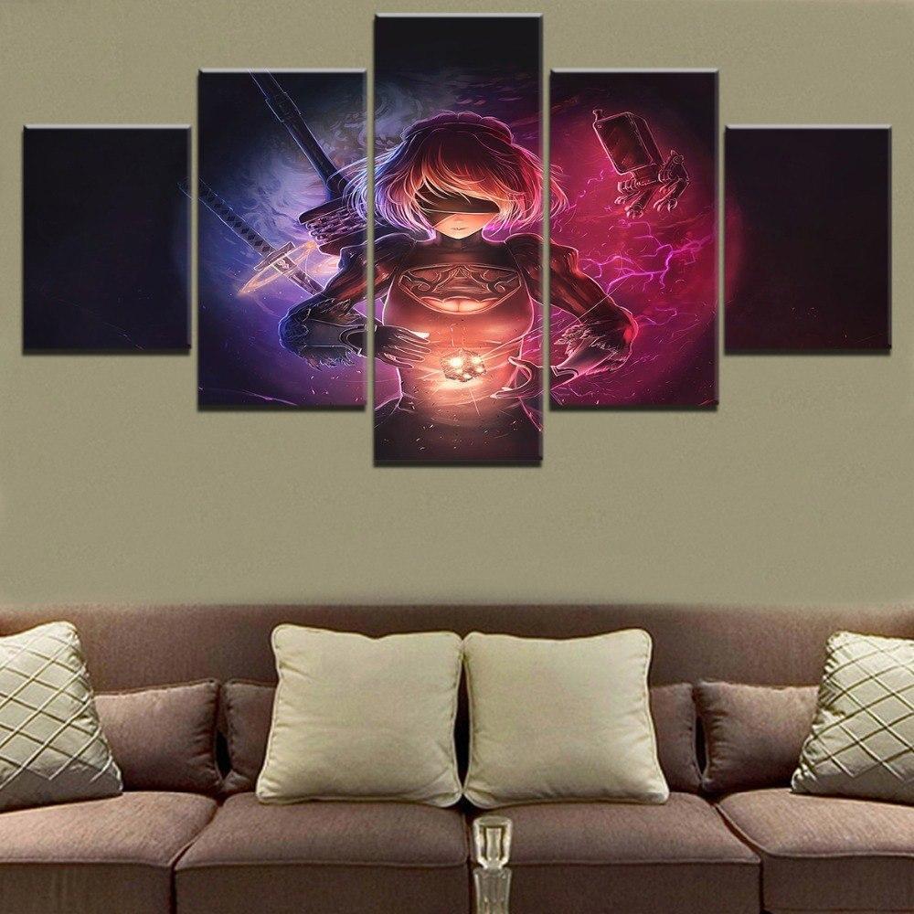 NieR Automata Magical Scene Gaming Canvas Wall Art