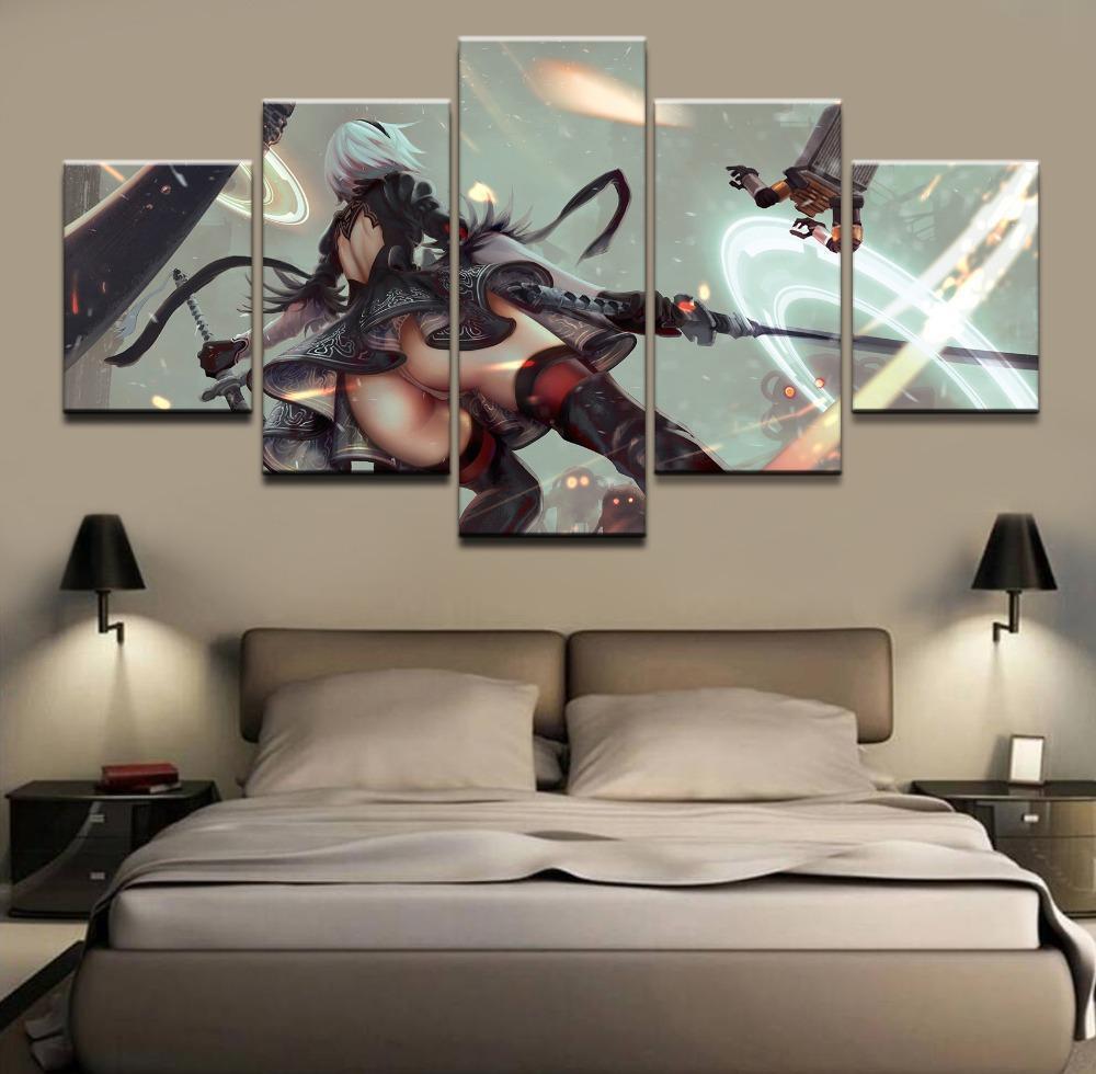 NieR Automata Sexy Scene Gaming Canvas Wall Art
