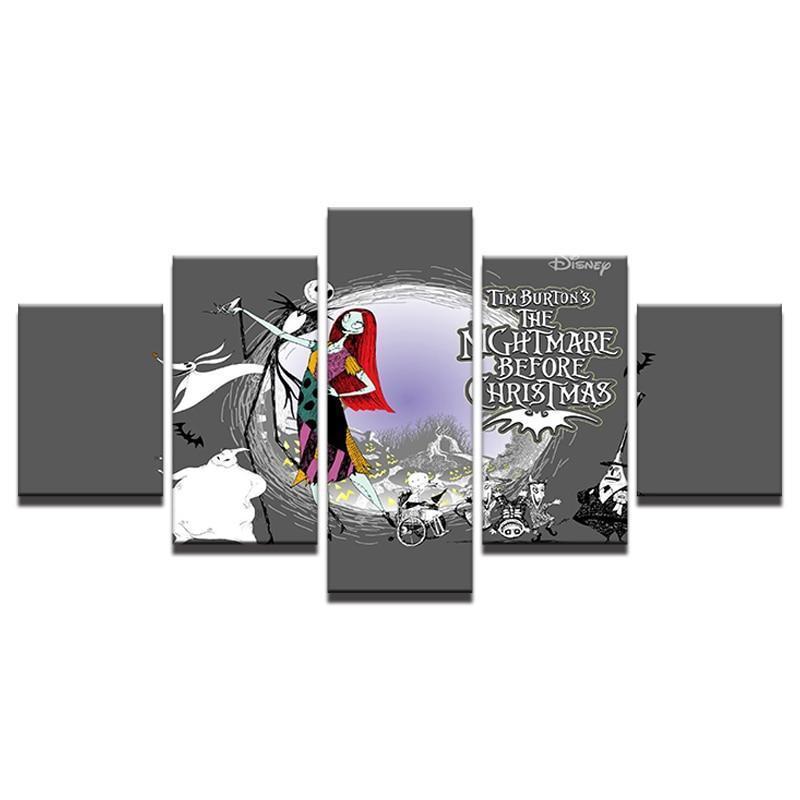 Nightmare Before Christmas 2 Canvas Wall Art