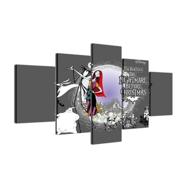 Nightmare Before Christmas 2 Canvas Wall Art