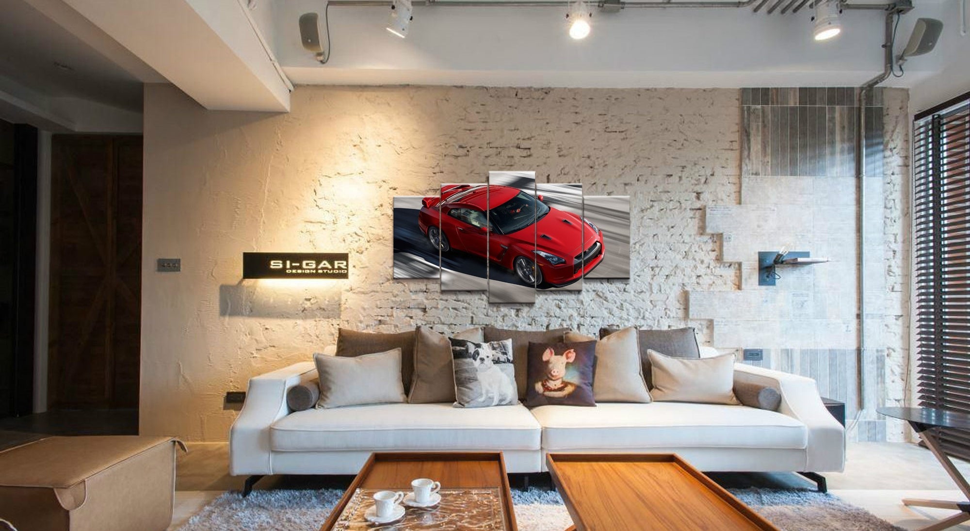 Nissa Skyline GTR Car 4 Car &amp;amp; Motor Canvas Wall Art