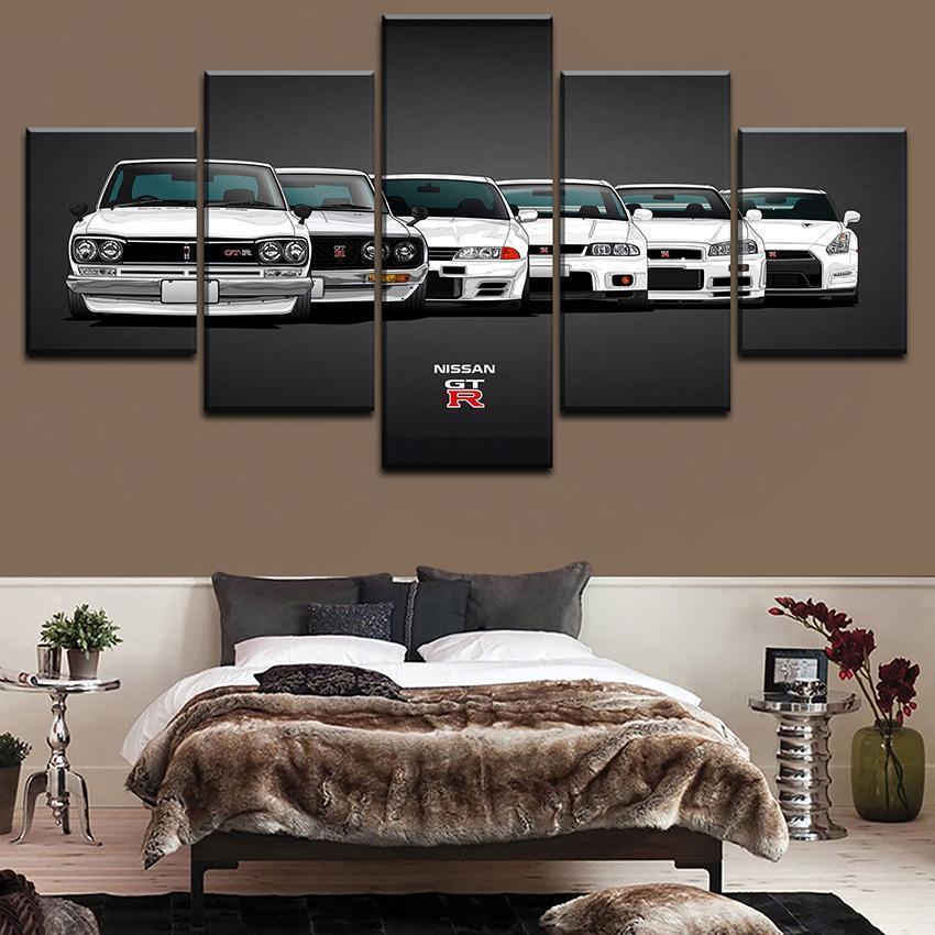 Nissan GTR Car 1 Car &amp;amp; Motor Canvas Wall Art