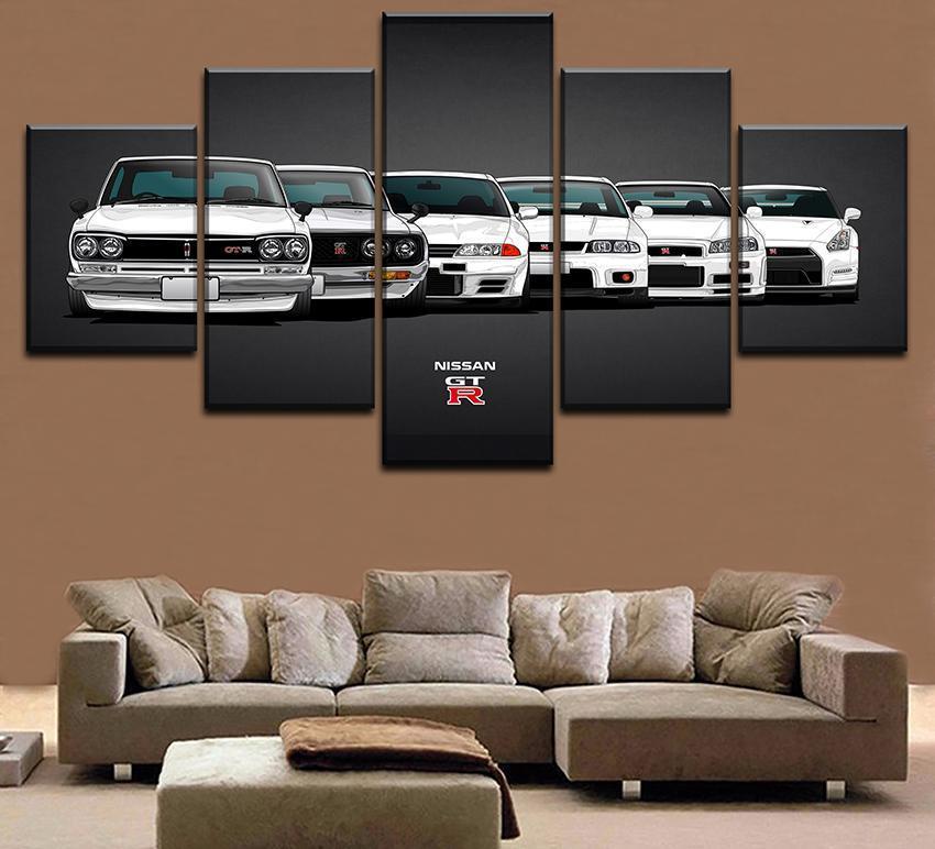 Nissan GTR Car 1 Car &amp;amp; Motor Canvas Wall Art