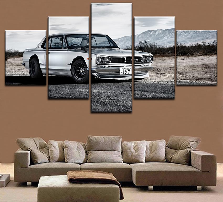 Nissan GTR Car 2 Car &amp;amp; Motor Canvas Wall Art