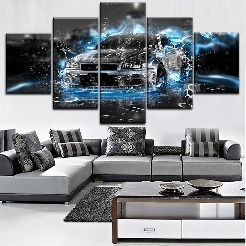 Nissan GTR Car 4 Car &amp;amp; Motor Canvas Wall Art