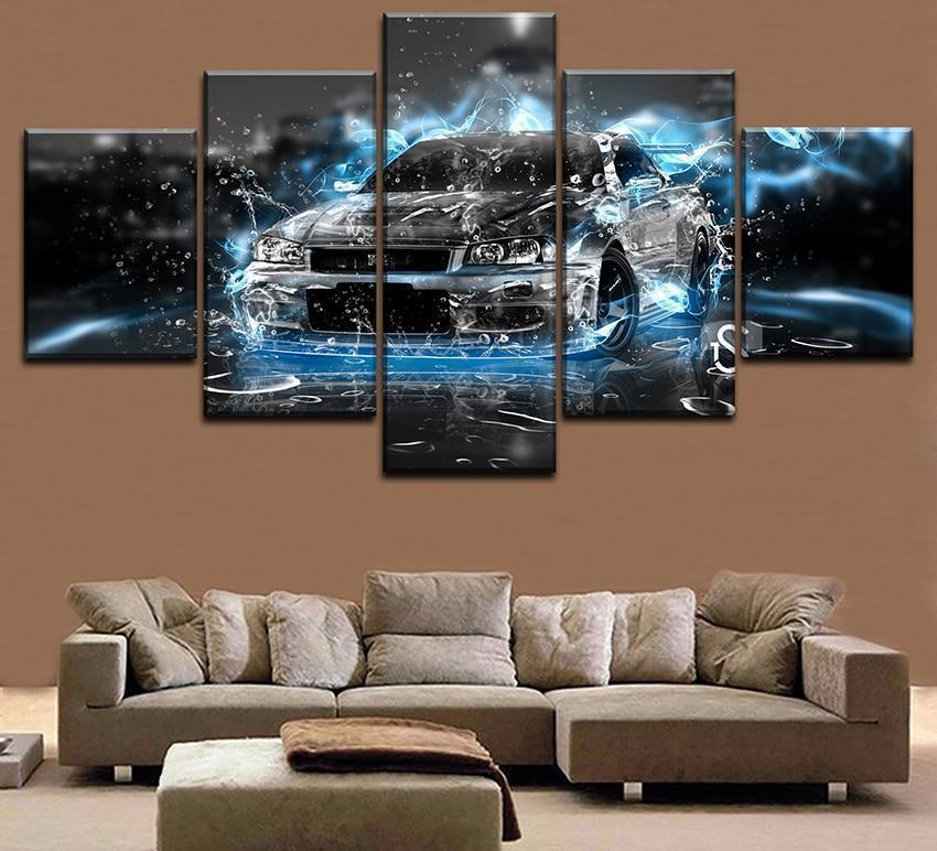 Nissan GTR Car 4 Car &amp;amp; Motor Canvas Wall Art