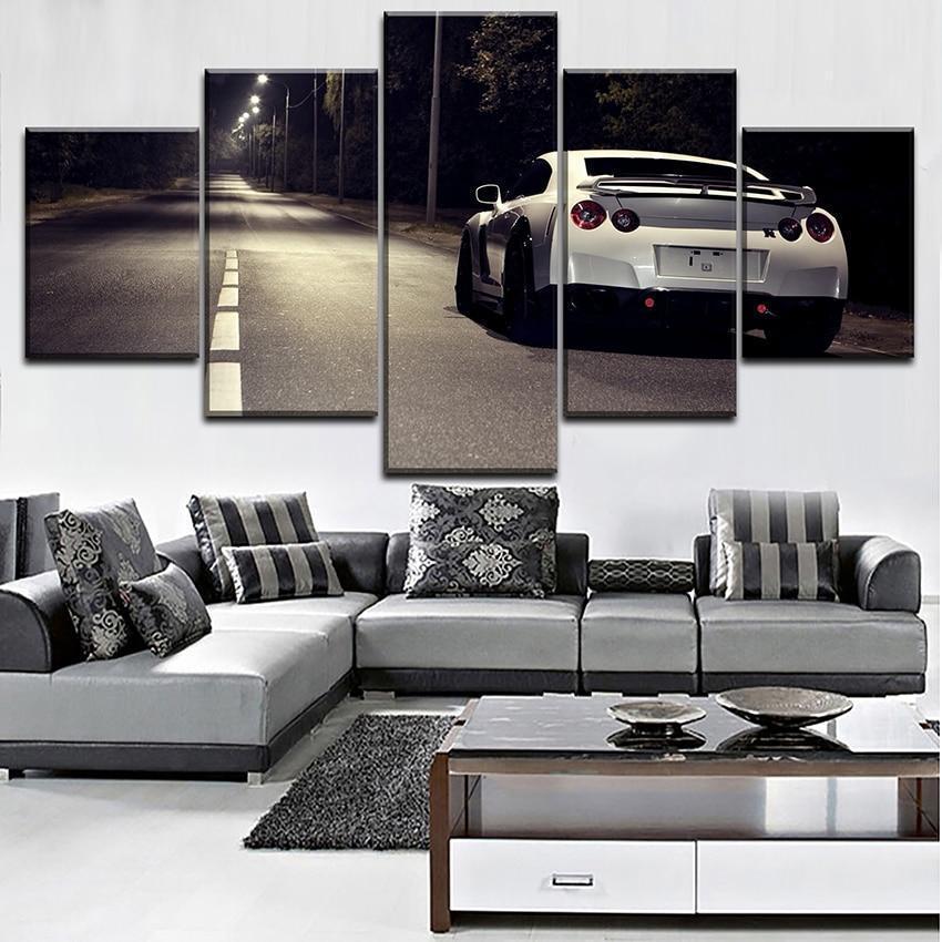 Nissan GTR Car 5 Car &amp;amp; Motor Canvas Wall Art