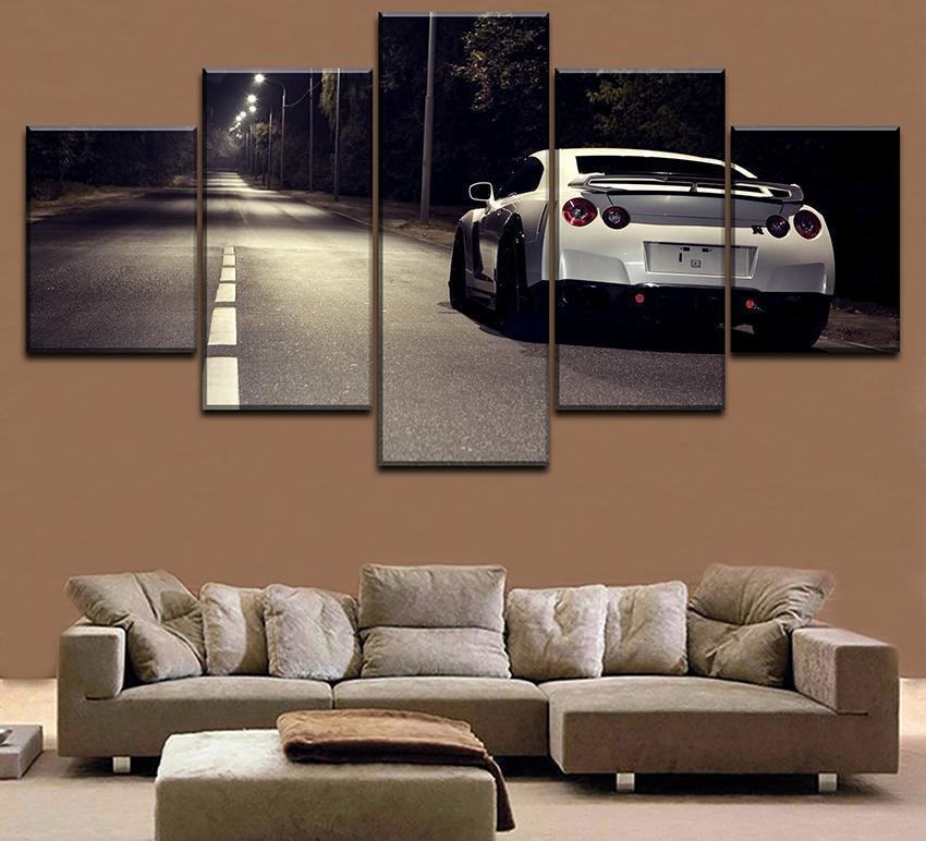 Nissan GTR Car 5 Car &amp;amp; Motor Canvas Wall Art