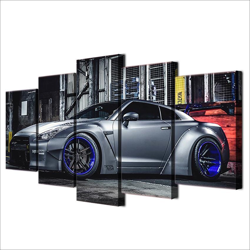 Nissan GTR Car 6 Car &amp;amp; Motor Canvas Wall Art