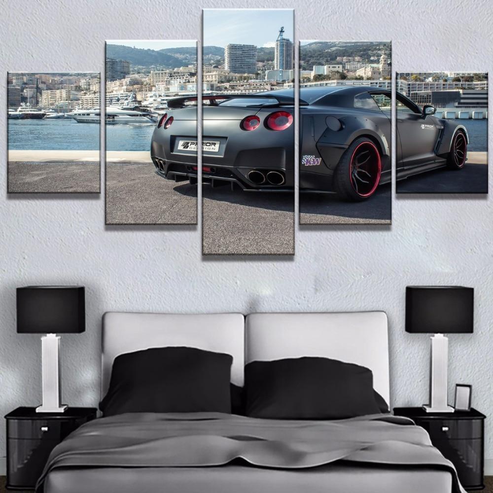 Nissan GTR Car Widebody 2 Car &amp;amp; Motor Canvas Wall Art