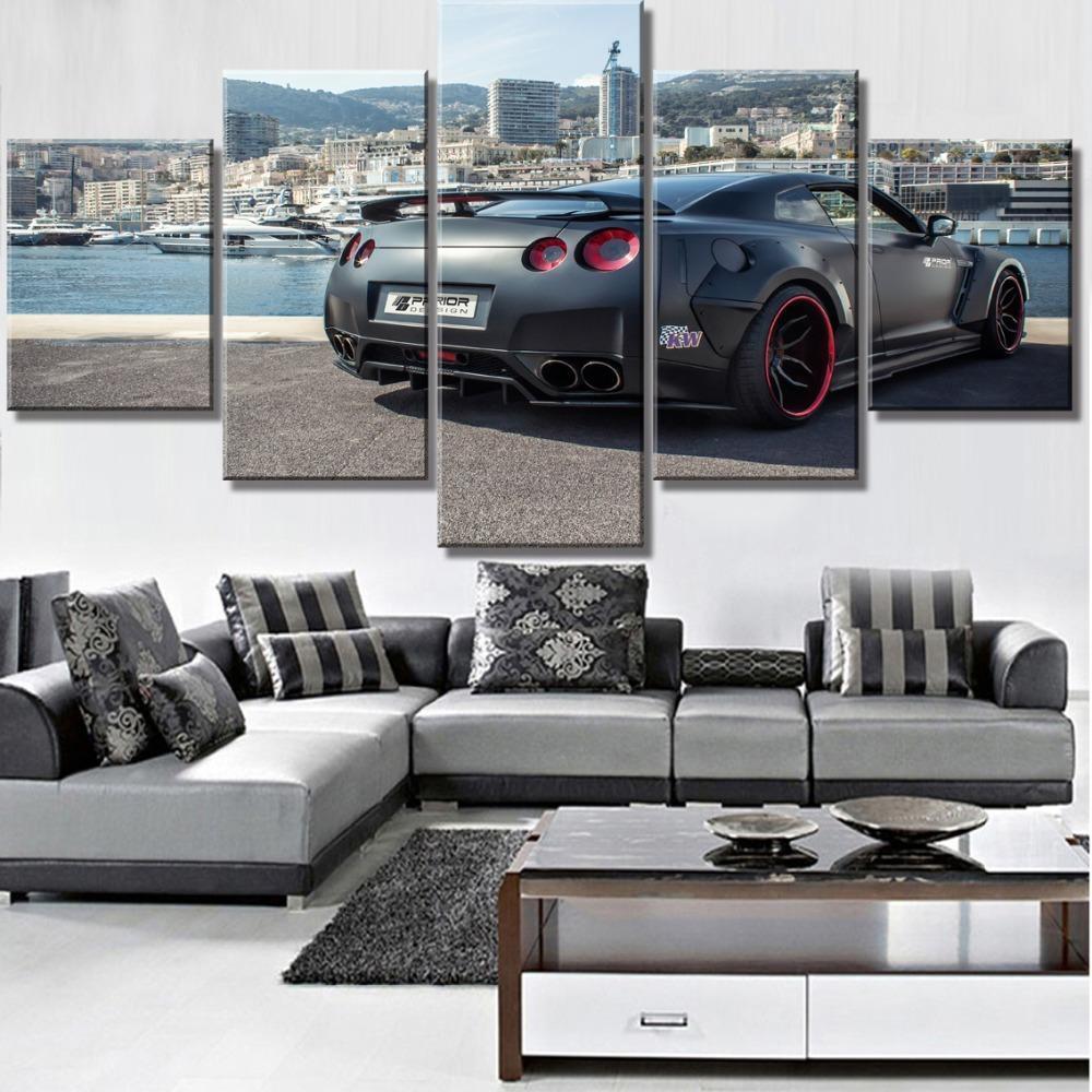 Nissan GTR Car Widebody 2 Car &amp;amp; Motor Canvas Wall Art