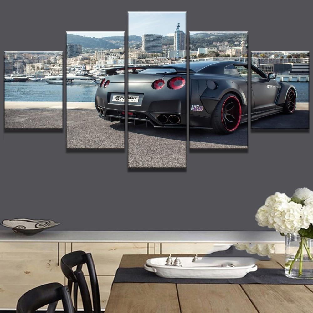 Nissan GTR Car Widebody 2 Car &amp;amp; Motor Canvas Wall Art